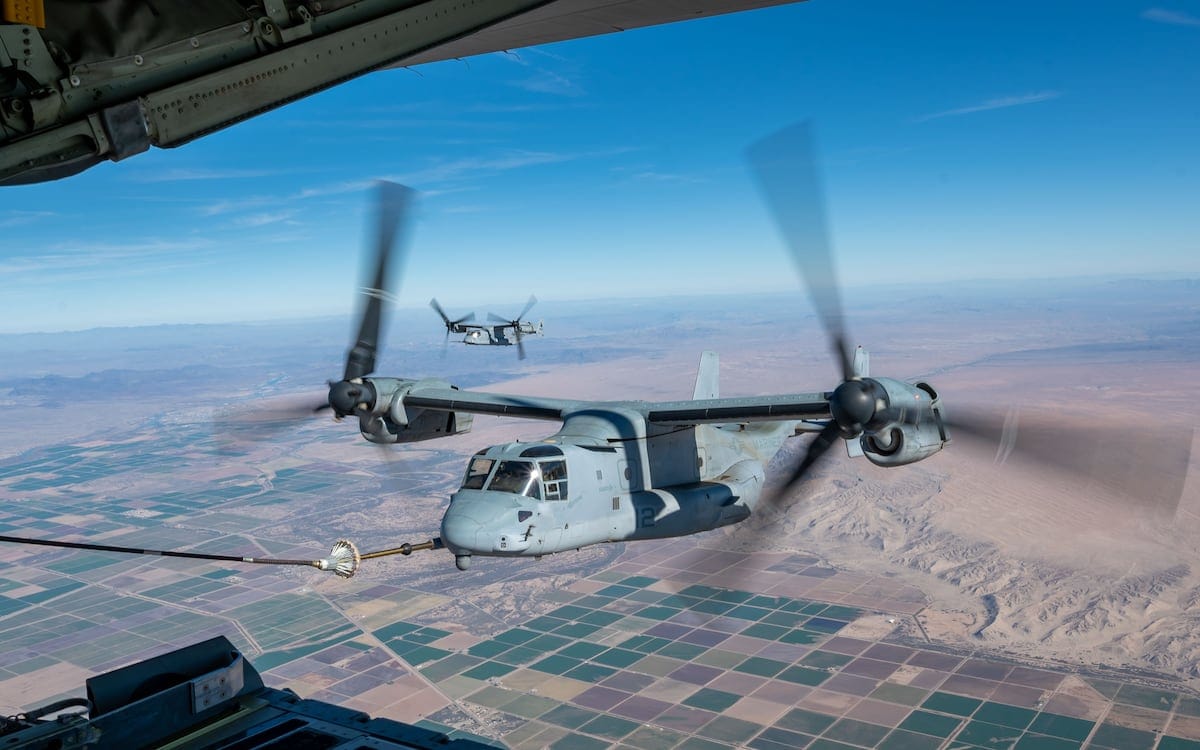 101st Airborne Troops Utilize Marine Ospreys for Joint Exercise Operations