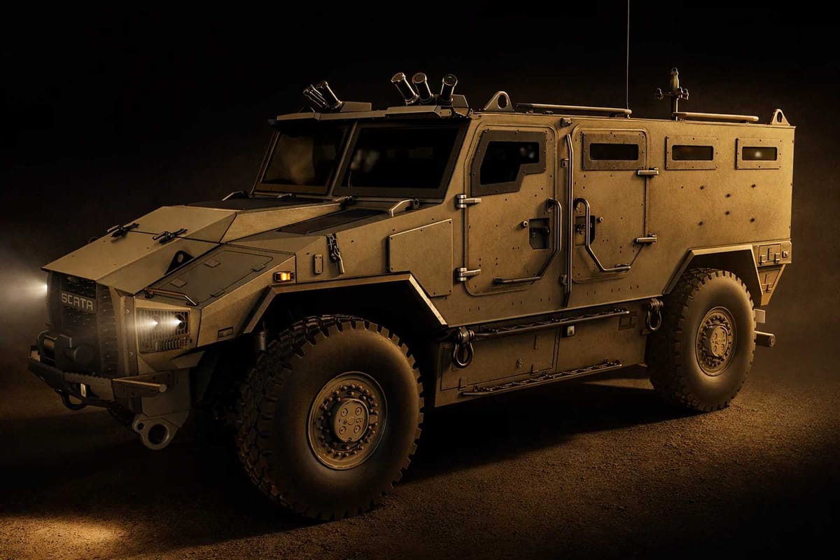 Finland Unveils SCATA Mk1 4x4 Armoured Vehicle to Bridge Gap Between Light and Heavy APCs