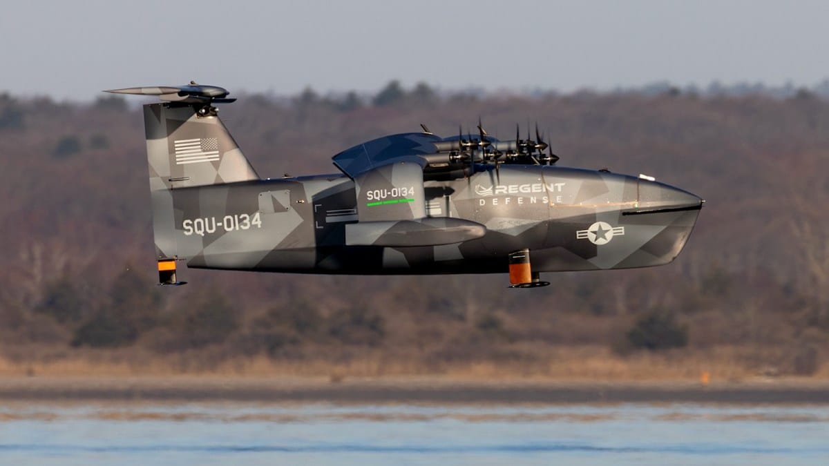 First Flight of the Regent Squire Wing-In-Ground Effect Drone Demonstrator