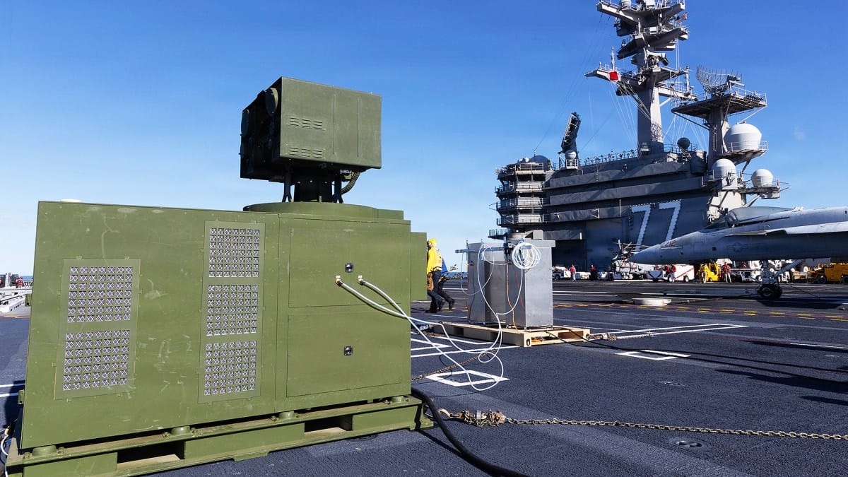 USS George H.W. Bush Deploys LOCUST Laser Against Drone Threats