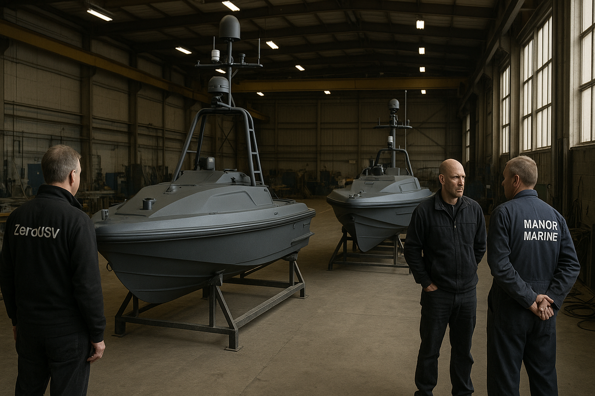 ZeroUSV and Manor Marine Collaborate to Enhance USV Production