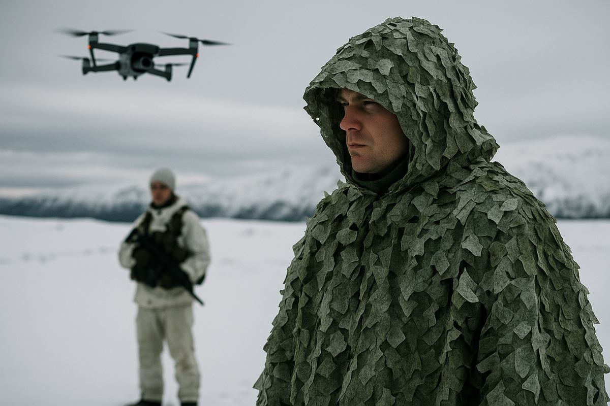 Saab Develops Innovative Poncho for Arctic Troops to Evade Drone Sensors
