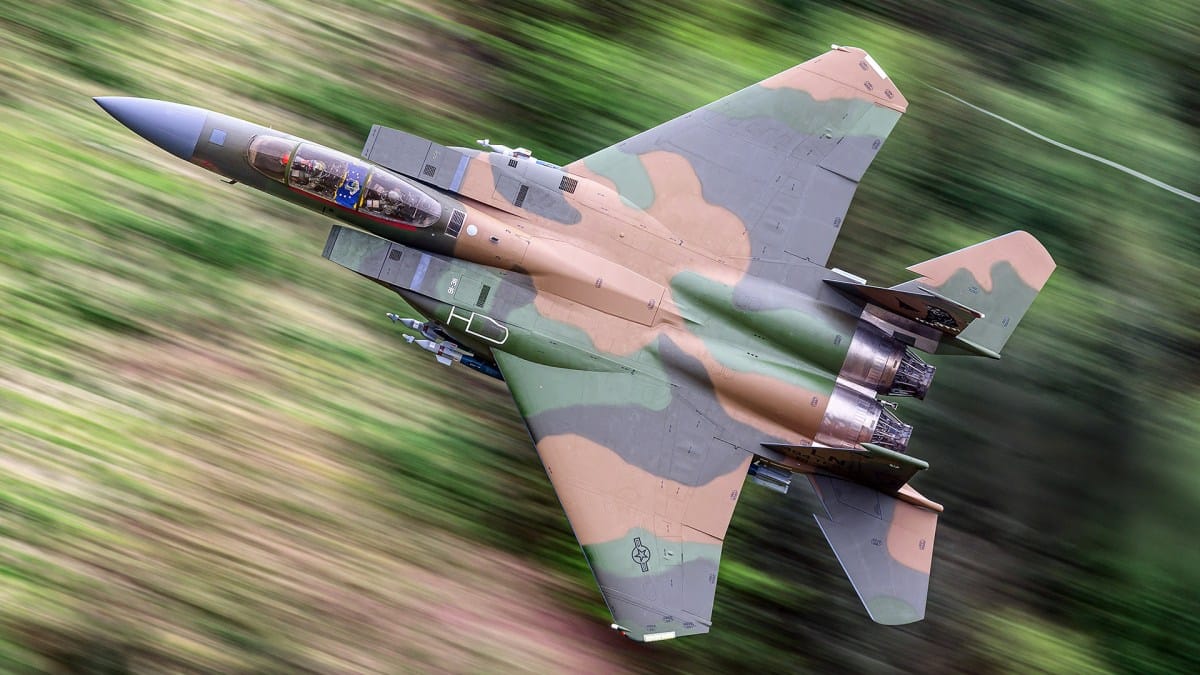 F-15E Honors Operation Eldorado Canyon with Low-Level Flight in Wales