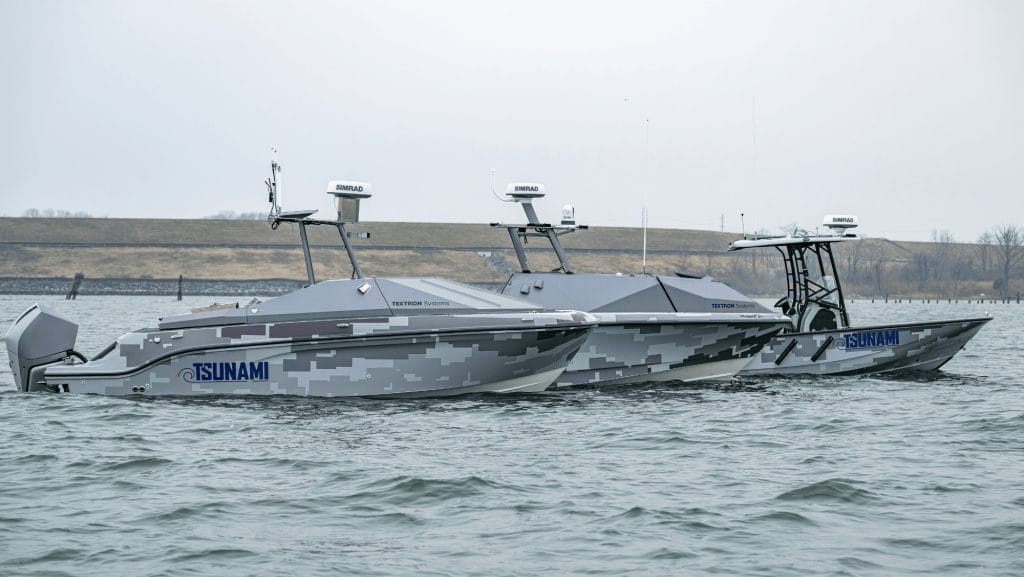 Brunswick Enhances Textron's TSUNAMI USV Program for Navy Operations