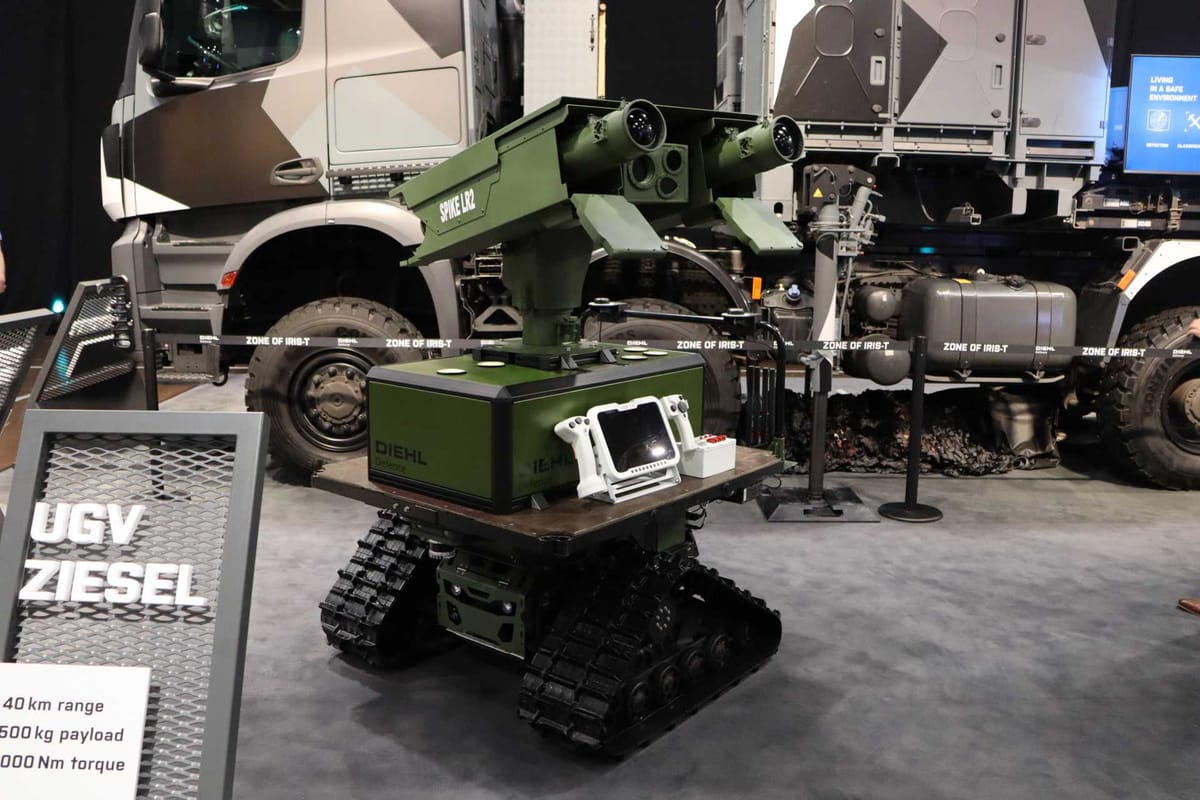 Germany Advances Anti-Tank Warfare with SPIKE LR Missile on Ziesel Robot