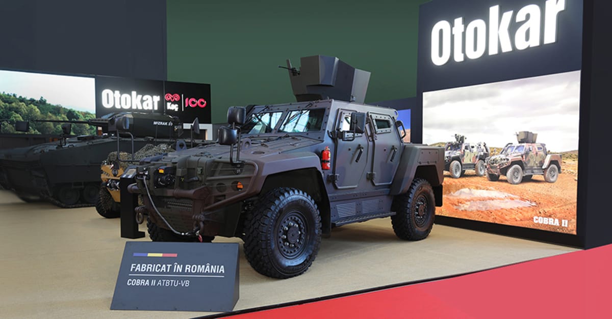 Otokar Introduces Romania-Built Cobra II Armored Vehicle at Bucharest Convention