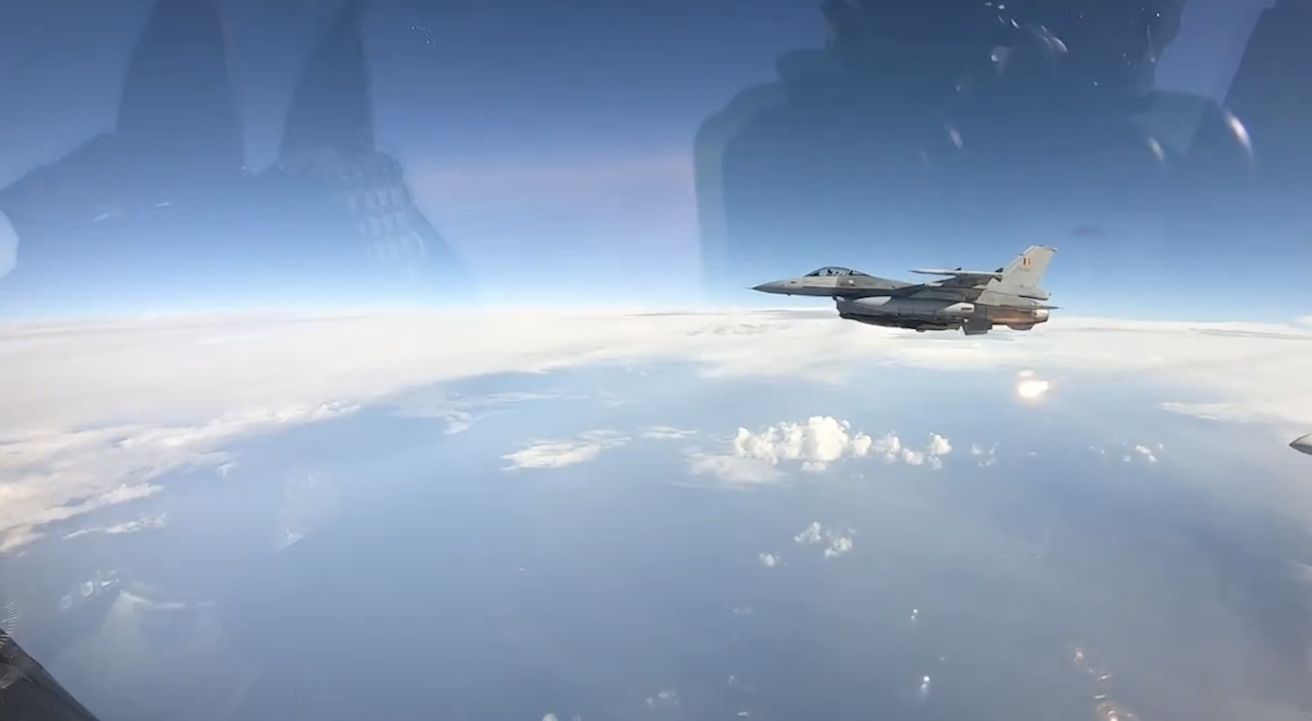 Belgian F-16AM Engages Counter-Drone Capabilities with FZ275 Rockets