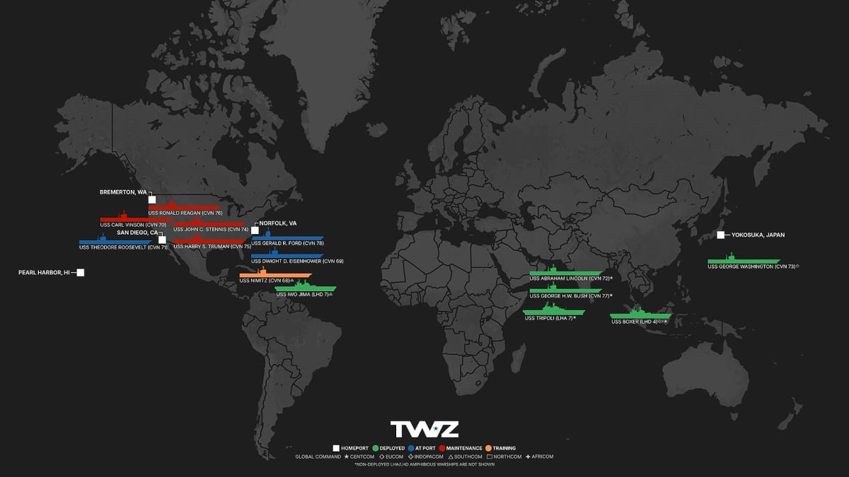 Strategic Movements of U.S. Carrier Groups Amid Growing Tensions