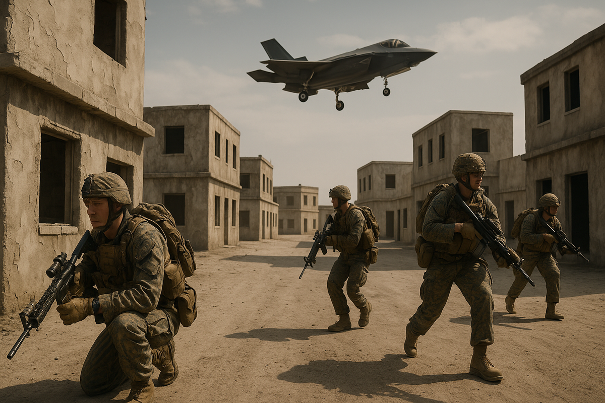 U.S. Marines 13th Marine Expeditionary Unit Completes Urban Warfare Training Enhanced by Fifth Generation Airpower
