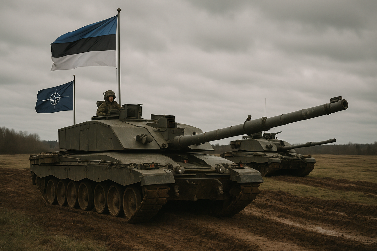 British Challenger 2 Tanks Enhance NATO Readiness in Estonia
