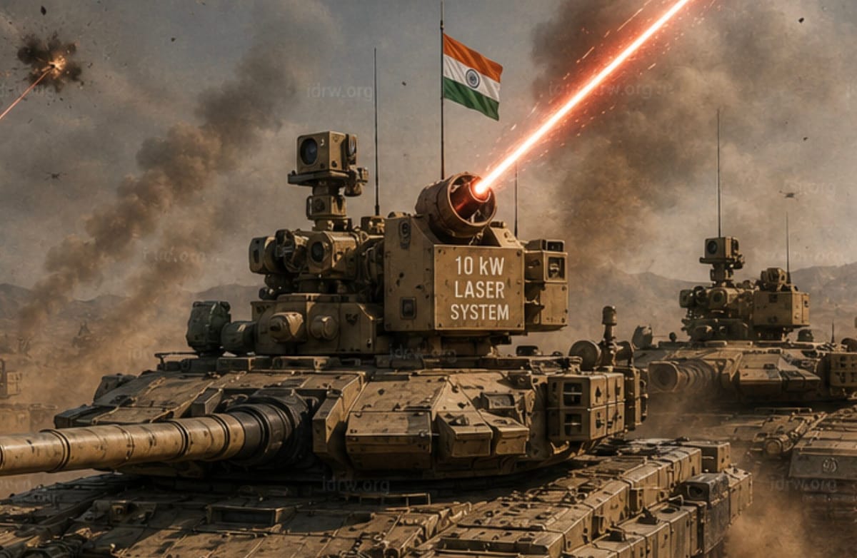 India Advances Tank Defense with 10kW Laser Technology