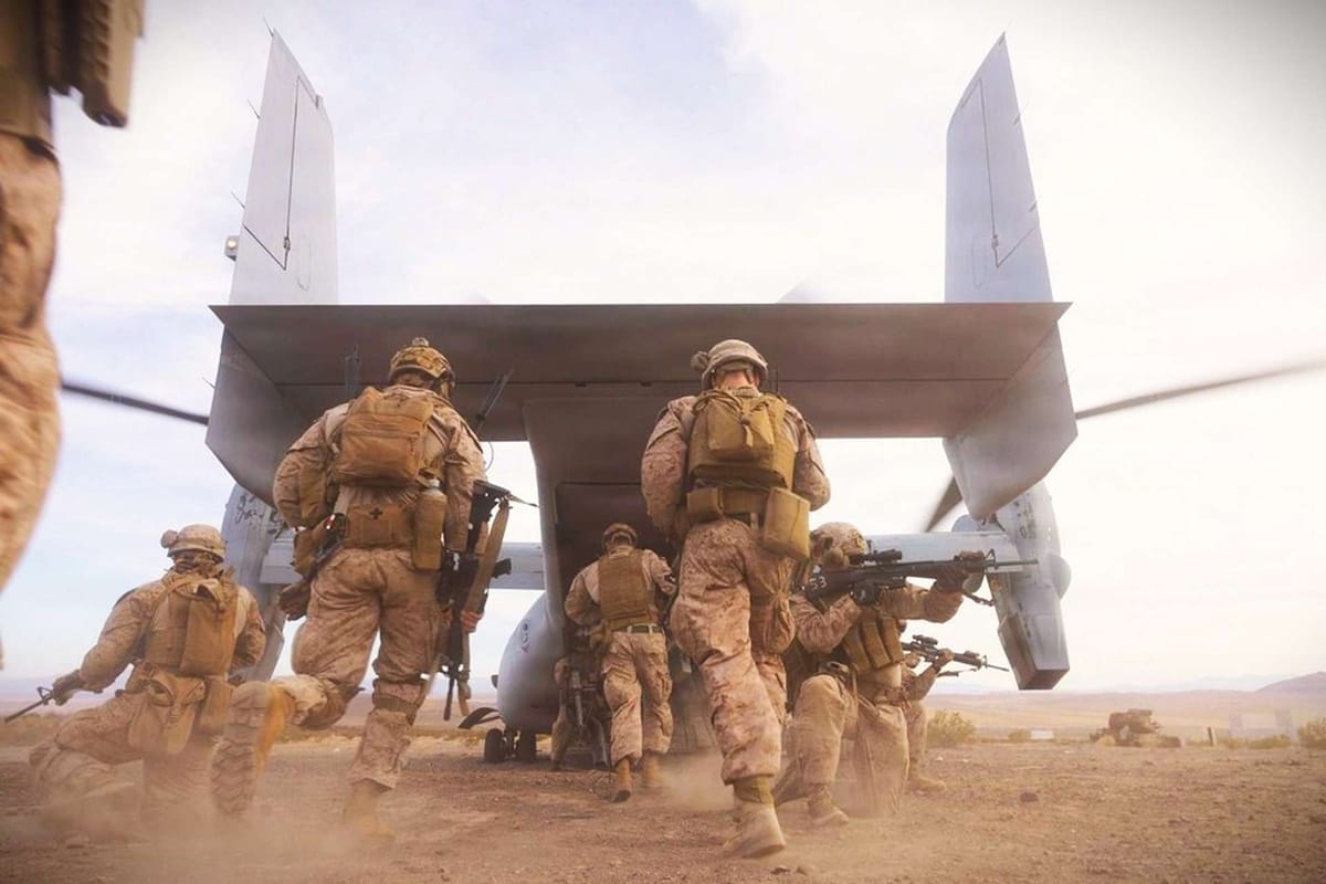 U.S. Marines Enhance Downed Pilot Recovery Operations with MV-22 Osprey Training