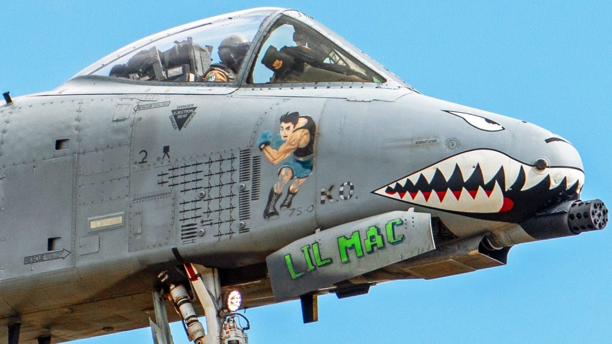A-10 Warthogs Arrive In England with Mission Markings from Recent Operations