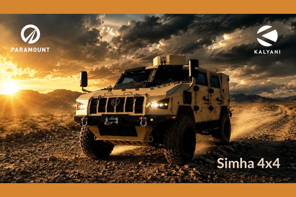 Kalyani Strategic Systems Limited and Paramount Launch Simha 4x4 Modular Vehicle at Eurosatory