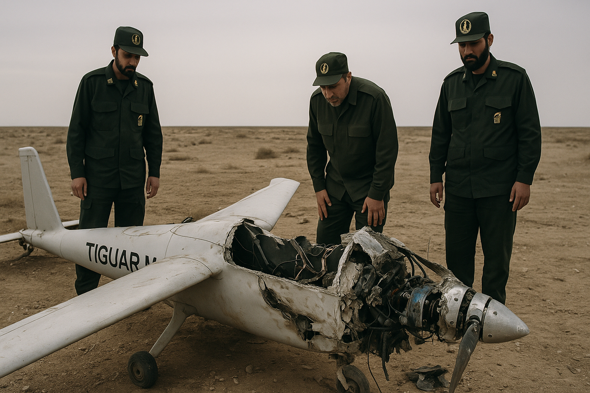 IRGC Releases Images of Downed Polish Tiguar M Drone