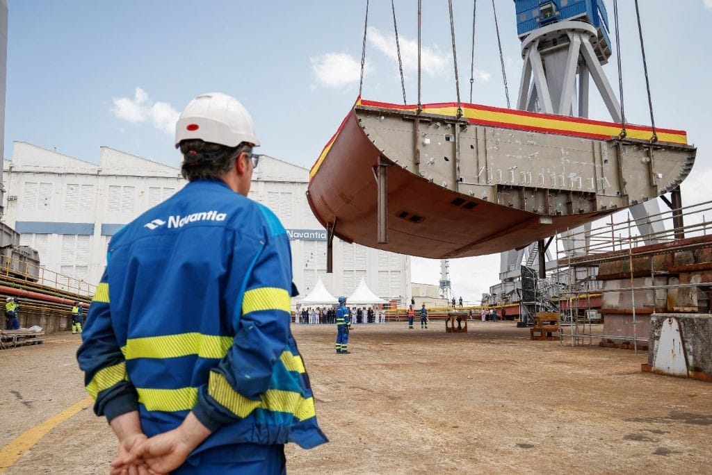 Navantia Achieves Milestone with F113 Frigate Keel Laying