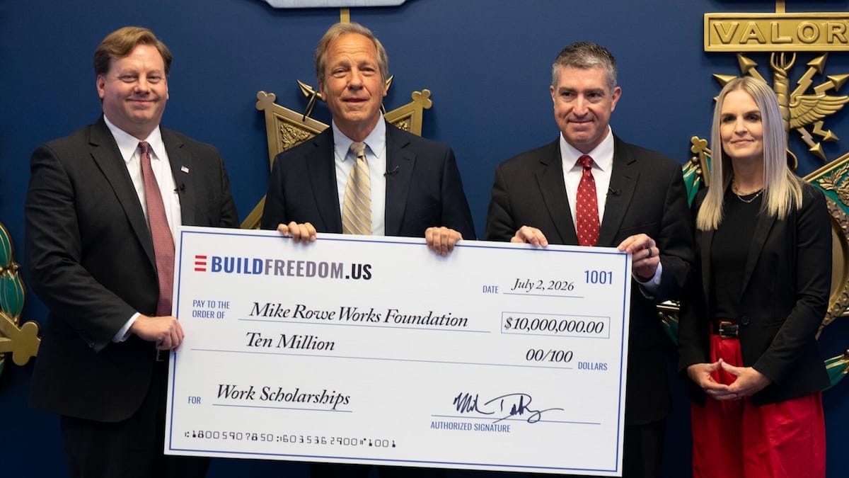 Pentagon Invests $10 Million in Skilled Trades Program with Mike Rowe Foundation