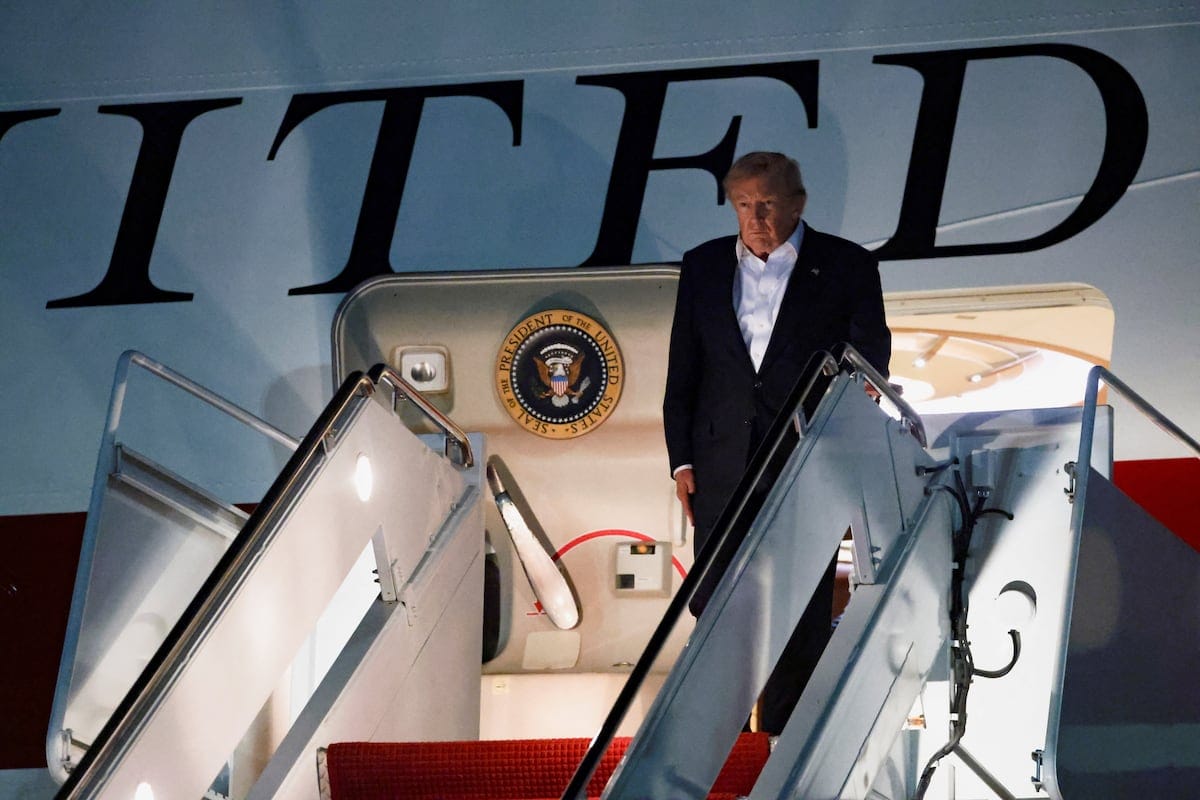 President Trump Transferred to Military Plane After Iranian Threats