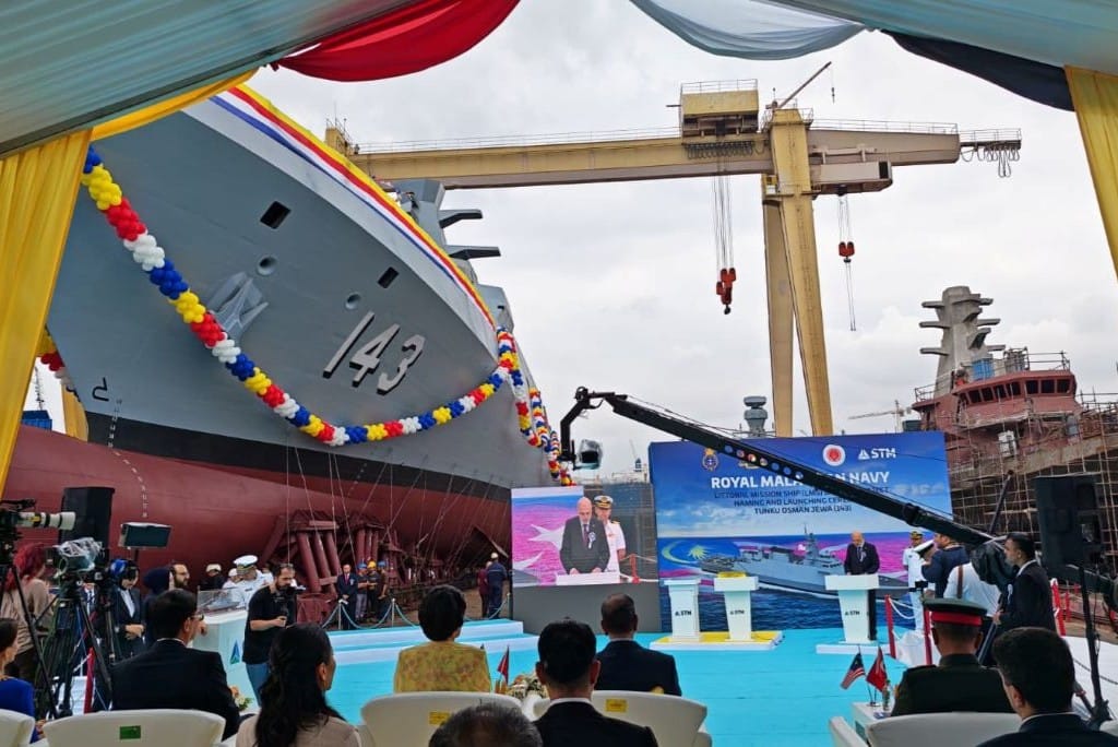 Royal Malaysian Navy Launches Final LMS Batch 2 Corvette, TUNKU OSMAN JEWA