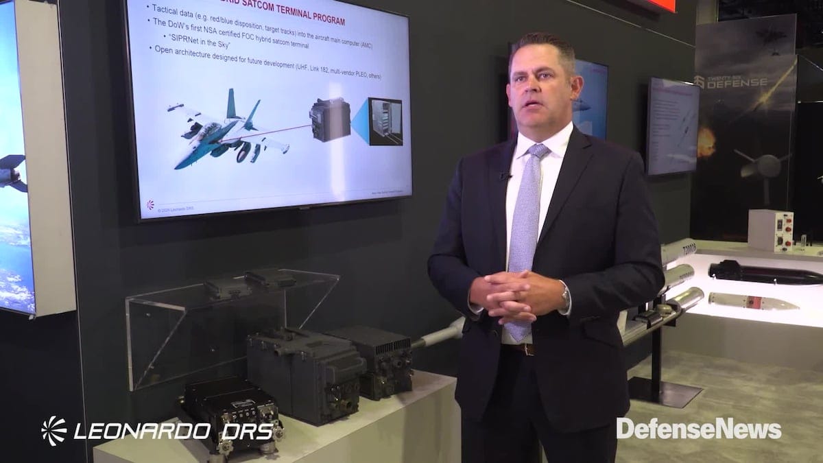 Leonardo DRS Unveils JTT-X Hybrid SATCOM for Tactical Aircraft Communications