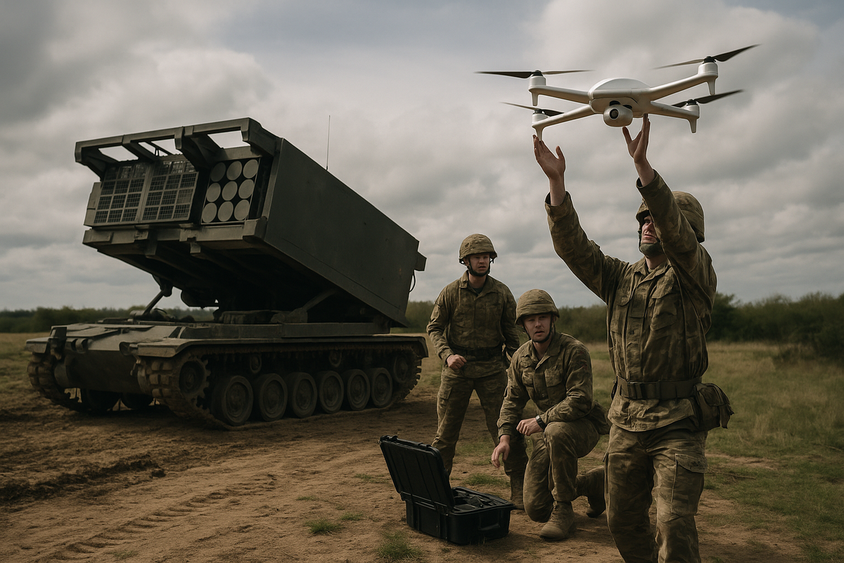 British Army Enhances Artillery with U.S. M270A2 and Nyan Drone Integration