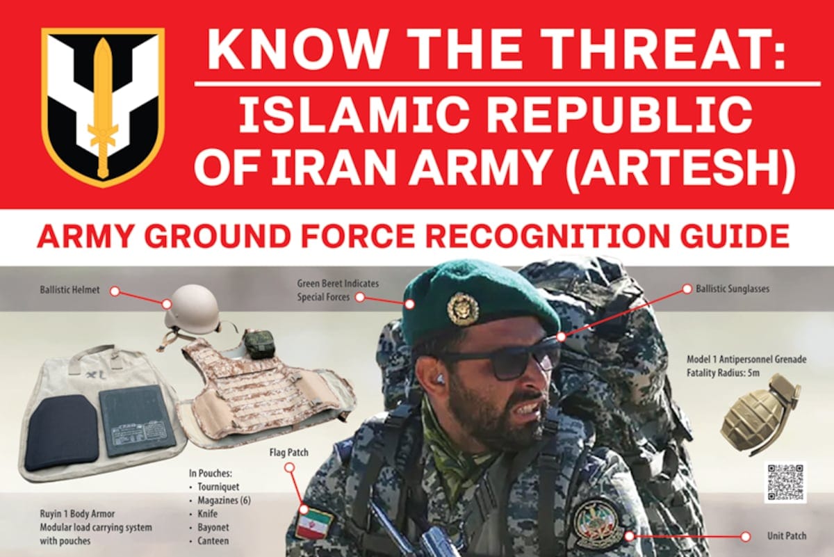 U.S. Army Releases Guide for Identifying Iranian Soldiers Amid Rising Tensions