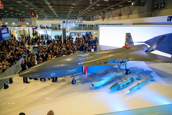Kızılelma Combat Drone Successfully Hits Test Target in All-Turkish Configuration