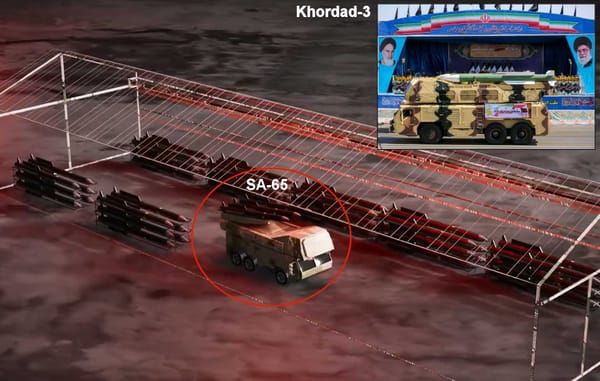 Israeli Air Force Neutralizes Iranian SA-65 Air Defense System, Known as Khordad-3