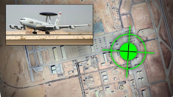 Images Purportedly Show E-3 Sentry Completely Destroyed by Iranian Strike