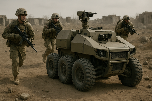 U.S. Army Integrates Hunter WOLF Robot Vehicle for Frontline Operations