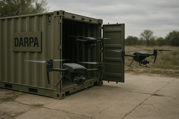 DARPA Develops Autonomous Drone Containers for GPS-Denied Warfare
