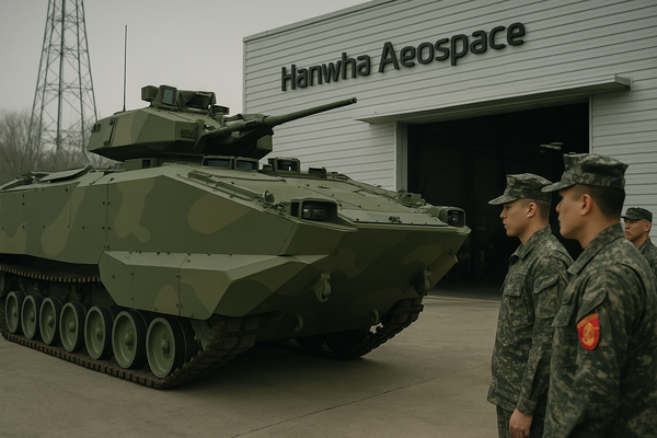 Hanwha Aerospace Reveals KAAV-II Amphibious Assault Vehicle Prototype for South Korea