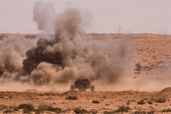 U.S. Army Conducts Ground Robot and Combat Vehicle Assault Exercise in Morocco