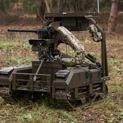 Ukrainian Ground Robot Demonstrates Efficacy in Defensive Operations