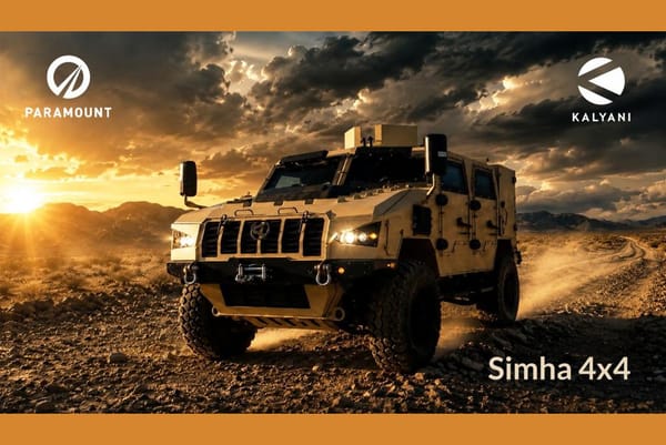 Kalyani Strategic Systems Limited and Paramount Launch Simha 4x4 Modular Vehicle at Eurosatory