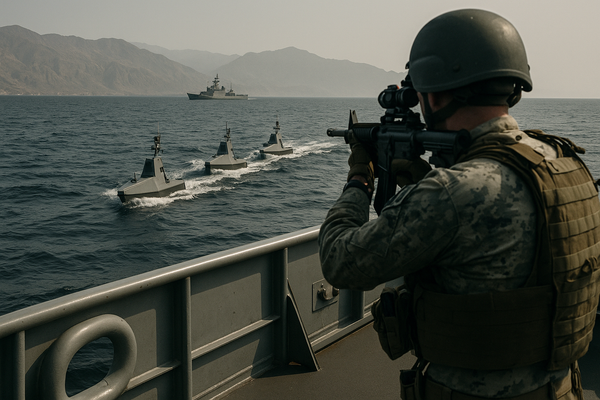 U.S. Engages One-Way Attack Sea Drones Against Iran in the Strait of Hormuz
