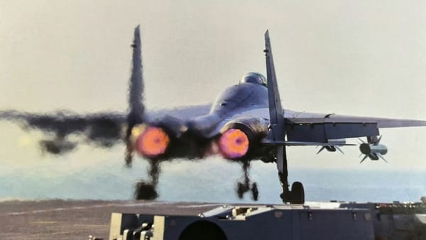 Chinese J-15 Fighter Launches Anti-Ship Missiles from Fujian Carrier