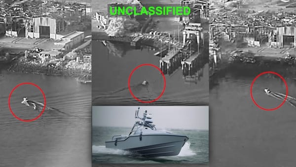 First Use of Kamikaze Drone Boats by U.S. Forces in Combat