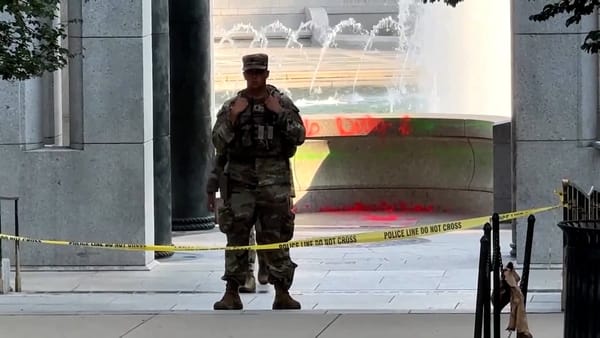 Woman Arrested for Graffiti at WWII Memorial Fountain