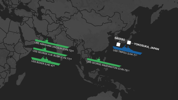 U.S. Carrier Groups Stationed in Middle East as Negotiations with Iran Approach Deadline