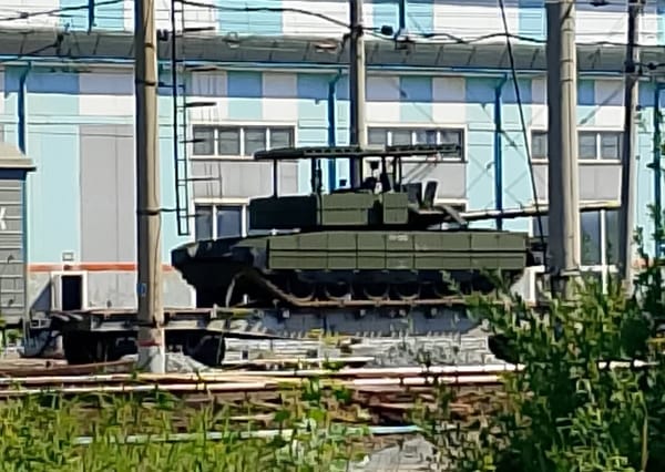 Modernized Russian T-80BVM Tank Transported by Rail in July 2026