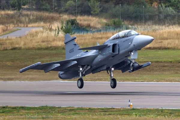 Saab's Gripen F Fighter Completes First Flight, Enhancing Training Capabilities