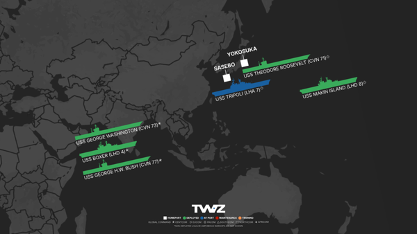 USS Theodore Roosevelt Arrives in Japan as Two Carriers Deploy to Middle East